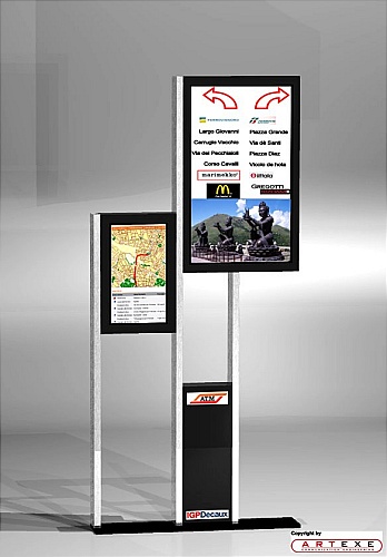 Totem touch screen